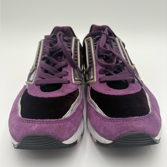 Brooks Heritage Regent Sneakers Purple Velvet Suede Silver Women’s Size 10 - Picture 3 of 9